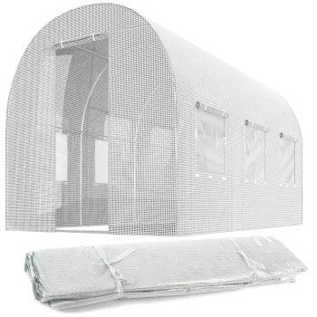 Plonos 4970-F Polytunnel Replacement Cover 2x3m (6m2), White