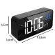 Izoxis LED Alarm Clock with Display, Black
