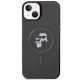Karl Lagerfeld iPhone 15 Case Karl&Choupette Glitter MagSafe, Black
