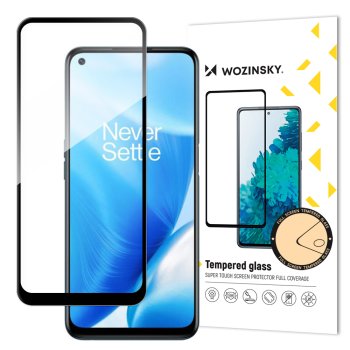 Wozinsky Full Glue Tempered Glass for OnePlus Nord N200 5G Black