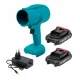 Cordless Leaf Blower 21V 300W with 2 Batteries, Blue