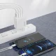 Dudao A5HEU 3xUSB-A 1xUSB-C PD 20W QC3.0 18W+ 2x12W wall charger - white