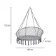 XXL stork nest swing with backrest 120×140×140 cm grey