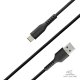 Sbs USB-A uz USB-C kabelis 1.5m, melns