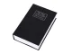 Book Safe Metal Lock Box 16 x 24 x 5.5 cm with 2 Keys, Black