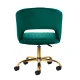 Velvet Swivel Chair 4Rico QS-OF212G, Green