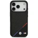 BMW M Carbon Tricolor Line MagSafe Case for iPhone 17 Pro - Black