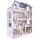 Wooden Play Dollhouse with Furniture, 80cm