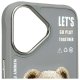Nimmy Cool&Cute 2.0 Bear Case for iPhone 16 - Gray