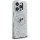 Karl Lagerfeld IML Glitter Karl & Choupette MagSafe Case for iPhone 16 Pro Max, Gray