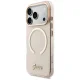 Guess IML Script Metal MagSafe Case for iPhone 17 Pro, Pink