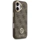 Guess iPhone 17 Case 4G Strass Logo MagSafe, Brown