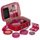 Kids Pretend Play Makeup Set in Cosmetic Case (22 Pieces, Imitation) Pink KX2944