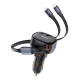 Baseus Enjoyment Pro 60W Car Charger with Retractable USB-C/Lightning Cable Black