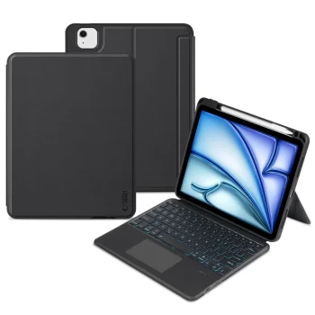 Apple iPad Air 11'' (2024) (A2899 A2902) Tech-Protect SC Mag + Keyboard Book Case Cover, Black