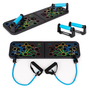 25-in-1 Push-Up Board with Handles and Resistance Bands
