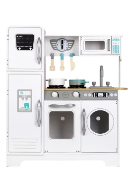 Ecotoys TL18061 Wooden Play Kitchen with Accessories