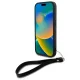 DKNY iPhone 16 Case Wrist Strap Stock Logo, Black