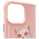 Nimmy Glasses Cool Cat Phone Case Cover iPhone 15 Pro Max - Pink