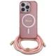 Guess iPhone 16 Pro Max Case Crossbody Cord Script MagSafe, Pink