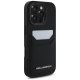 Karl Lagerfeld Grained PU Cardslot Case for iPhone 16 Pro - Black