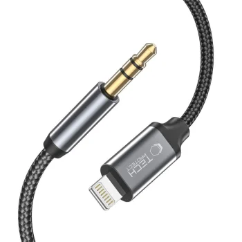 Tech-Protect UltraBoost Audio Lightning / 3.5mm Jack Cable, 1m, Black