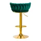 Velvet Makeup Chair 4Rico QS-B313a, Green