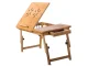 Bamboo Laptop Desk for Bed, Adjustable