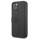 BMW Signature Genuine Leather Book Case for iPhone 13 mini, Black