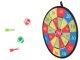 Kids Game Toy Darts Board Velcro Balls Target 28 cm