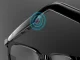 Smart Bluetooth Glasses with Speakers and Sunglasses Clip-on, Black