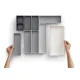 Joseph Joseph Blox 10-Piece Drawer Organiser Set, Grey
