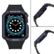 Armored Case Strap for Apple Watch 38/40/41mm (Black/Blue)