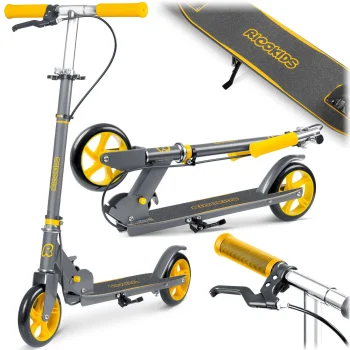 Ricokids Kodi Kids Scooter, Grey/Orange