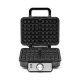 Huslog Waffle Maker 1200W, Black/Silver