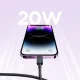 Joyroom Multi-Color Series A14 USB-C to Lightning Cable, 20W, 1.2m, Black