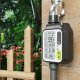 Automatic irrigation controller with display and rain sensor for tap
