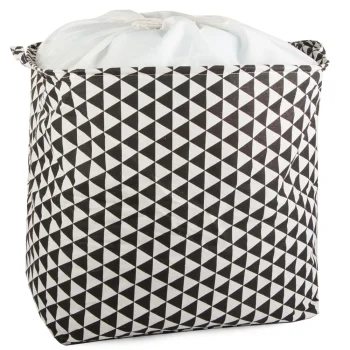 Large Foldable Laundry and Toy Basket with Drawstring, 90L