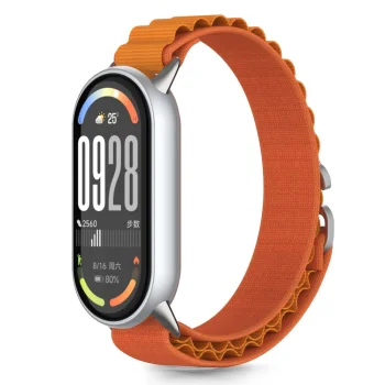 Tech-Protect Nylon Pro dirželis Xiaomi Smart Band 8 / 9 / 10 / NFC apyrankei, Orange