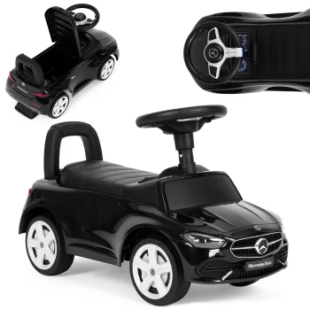 Multistore Mercedes C Class Kids Ride-On Car with Sounds, Black