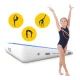 Inflatable Incline Gymnastic Mat 4FIZJO AIR INCLINE 2 x 2 x 0.4 m with Pump
