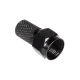 Maclean MCTV-903 F Connector for RG6 & RG5.9 Cable, 6.8 mm, Nickel Plated with O-Ring, Black