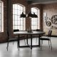 Velvet Dining Chairs Set of 4 ModernHome for Kitchen and Living Room, Black