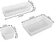 Modular Cutlery Drawer Organizer XXL, 8 Pieces, White/Grey
