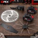 Cordless Grass Trimmer OPEX TOOLS OPX28025, 21V, 1200W, 2x 3.0Ah