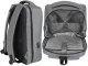 Anti-Theft Business Laptop Backpack with Combination Lock and USB, 15L, Grey