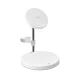 Puro Mag Station 3 in 1 Inductive Wireless Charger with Stand - White