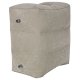 Inflatable Travel Foot Rest Pillow with 3 Adjustable Height Levels, Grey