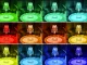 LED RGB Crystal Effect Table Night Lamp with Remote, USB