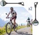 Bicycle Rear View Mirrors for 15-30mm Handlebar, Set of 2 Pcs
